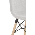 Bar bar snuff bar sedia scandinava tessuto scandinavo a mezza altezza PAOLO MINI (grigio chiaro)
