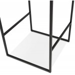 La mesa alta come un diseño de pie en patas de metal negro de madera HUGO