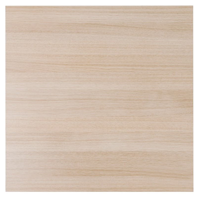 Tavolo alto mangiare-up disegno in legno bianco piede in metallo LUCAS (finitura naturale) - image 47056