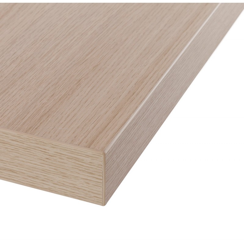 Mesa alta de madera de uso de pie de metal blanco LUCAS (acabado natural) - image 47059