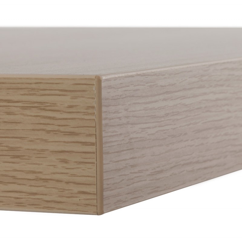 Tavolo alto mangiare-up disegno in legno bianco piede in metallo LUCAS (finitura naturale) - image 47060