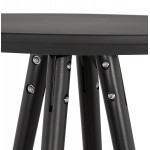 Mesa alta come pies de madera de diseño CHLOE (negro)