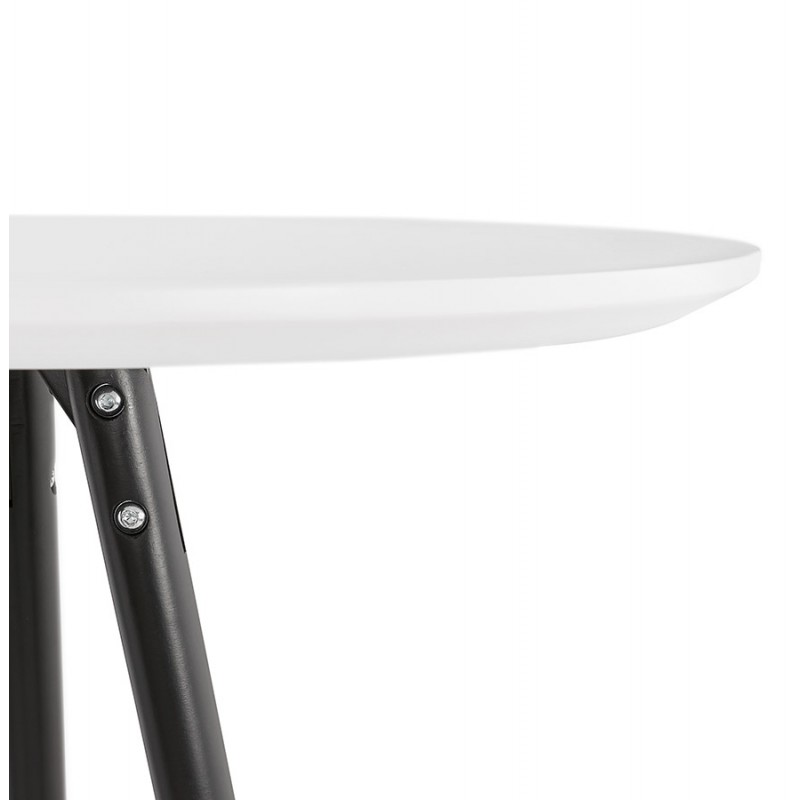 Tavolo alto mangia-up disegno in legno piedi legno nero CHLOE (bianco) - image 47095