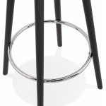 Tavolo alto mangia-up disegno in legno piedi legno nero CHLOE (bianco)