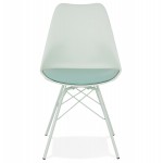 SANDRO Industriestil Design Stuhl (hellgrün)