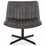 PALOMA swivel vintage chair (dark grey)