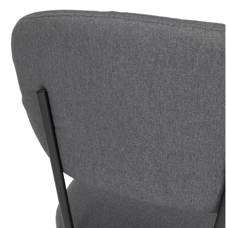 Vintage and retro chair in noALIA black foot fabric (dark grey) - image 47362