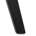 Silla DESIGN con patas de madera negra MAILLY (gris)