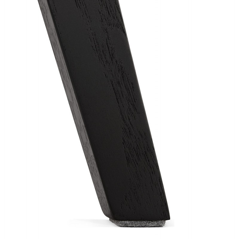 Silla DESIGN con patas de madera negra MAILLY (gris) - image 47512