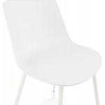 Chaise design et contemporaine MANDY (blanc)