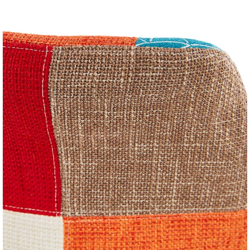 ManAO (multi-coloured) bohemian patchwork fabric fabric wood feet - image 47735