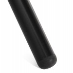 Designstuhl und skandinavischen schwarzen Metall Fußstoff MALVIN (hellgrau)