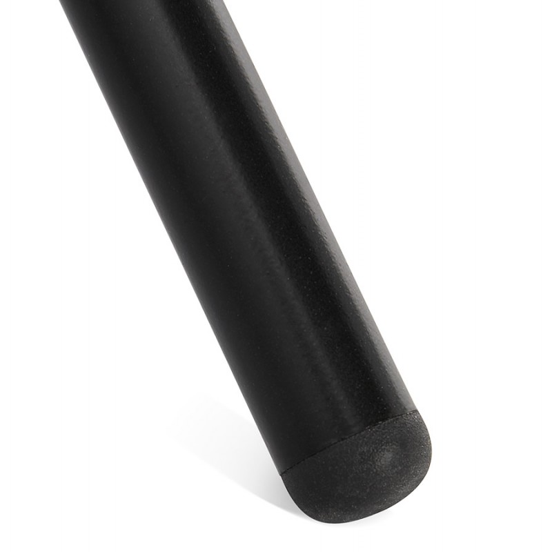 Chaise design et scandinave en tissu pieds métal noir MALVIN (gris clair) - image 47747