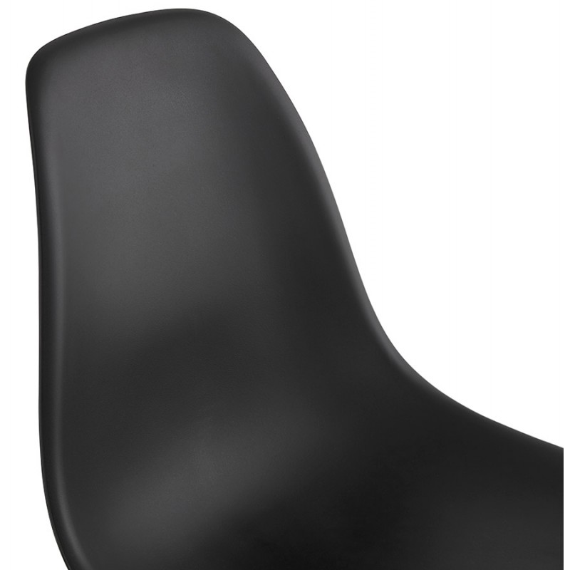 Chaise design industrielle pieds métal noir MELISSA (noir) - image 47764
