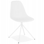 Industrial design chair feet white metal MELISSA (white)