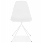 Pies de silla de diseño industrial blanco metal MELISSA (blanco)
