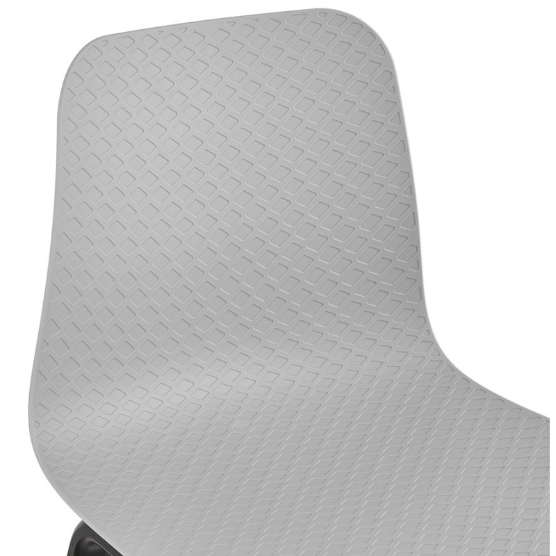 Sandy black wooden foot design chair (light grey) - image 47999