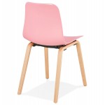 Skandinavische Design Stuhl Fuß Holz natürliche Oberfläche SANDY (rosa)