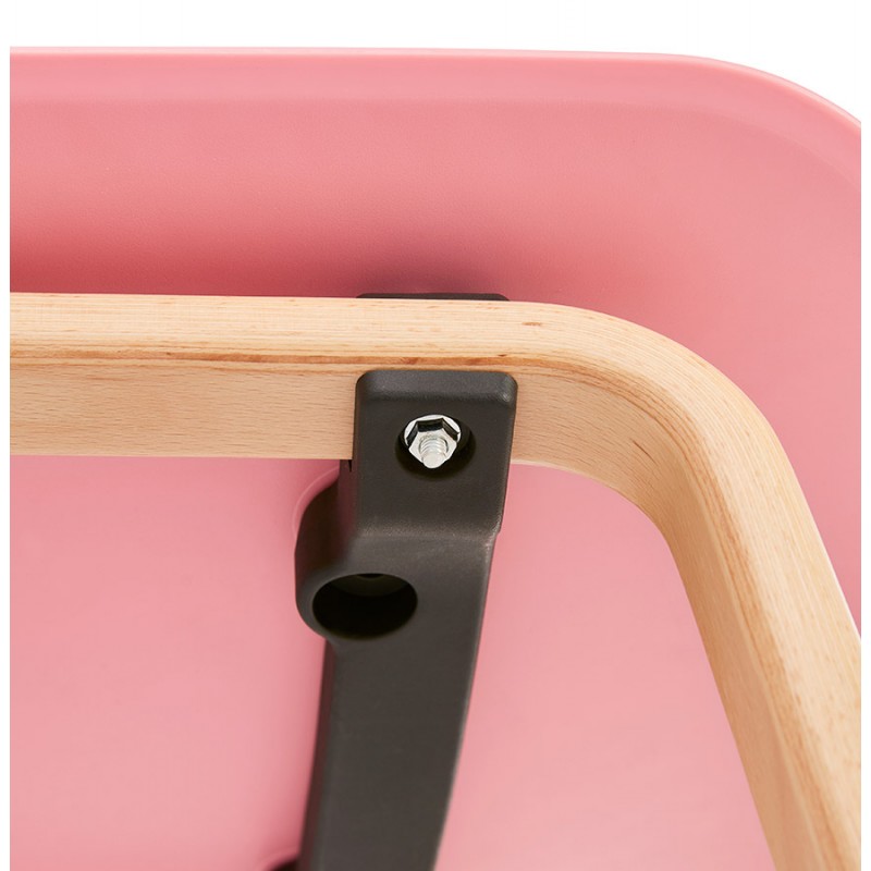Scandinavian design chair foot wood natural finish SANDY (pink) - image 48034