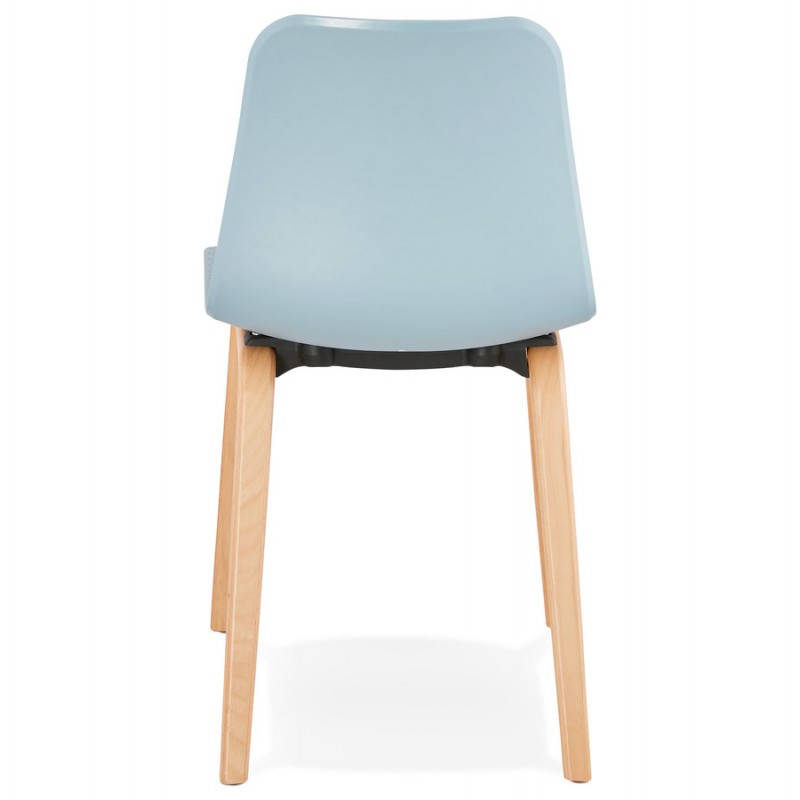 Scandinavian design chair foot wood natural finish SANDY (sky blue) - image 48042