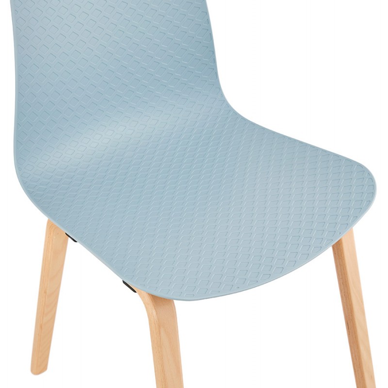Scandinavian design chair foot wood natural finish SANDY (sky blue) - image 48044