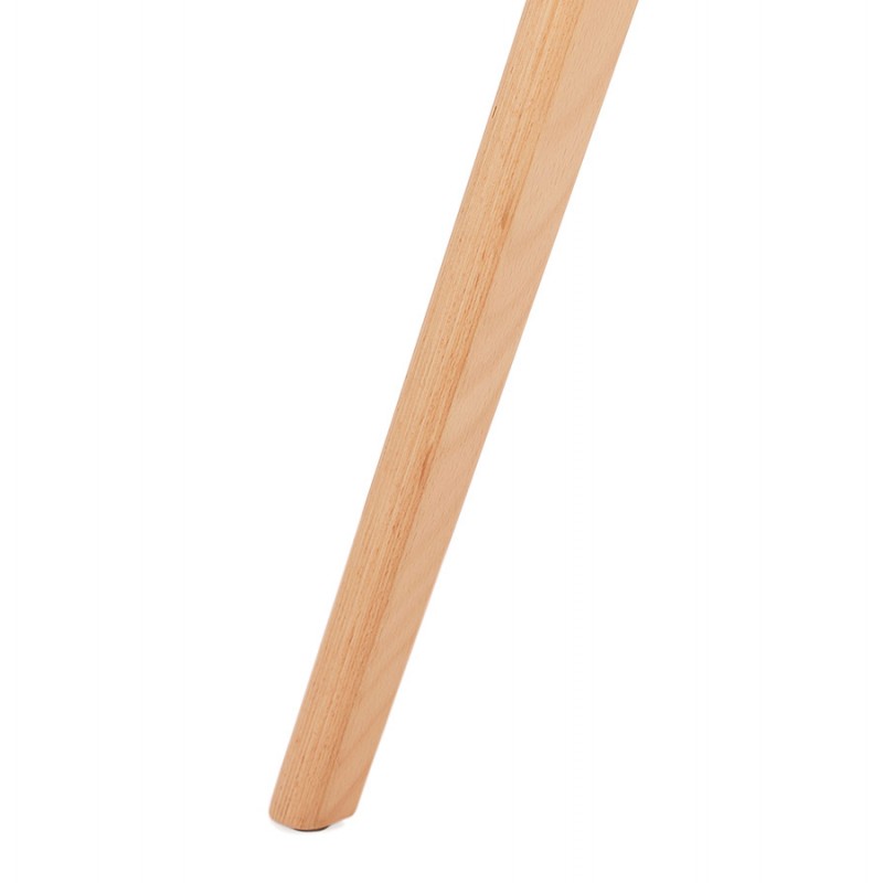 Silla de diseño escandinavo pie de madera acabado natural SANDY (negro) - image 48077