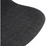Chaise de bureau sur roulettes en tissu MARYA (gris anthracite)