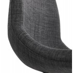 Chaise de bureau sur roulettes en tissu MARYA (gris anthracite)