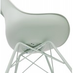 SANDRO industrial style design chair (light green)