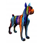 Statue decorative sculpture design CHIEN FUNNY in resin H152 cm (Multicolored)