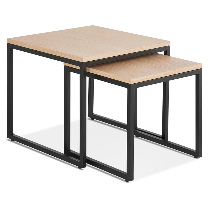 PreSCILLIA tavoli in legno e metallo nero (finitura naturale) - image 48353