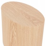 Set of 2 side tables design RUSSEL wood (natural finish)