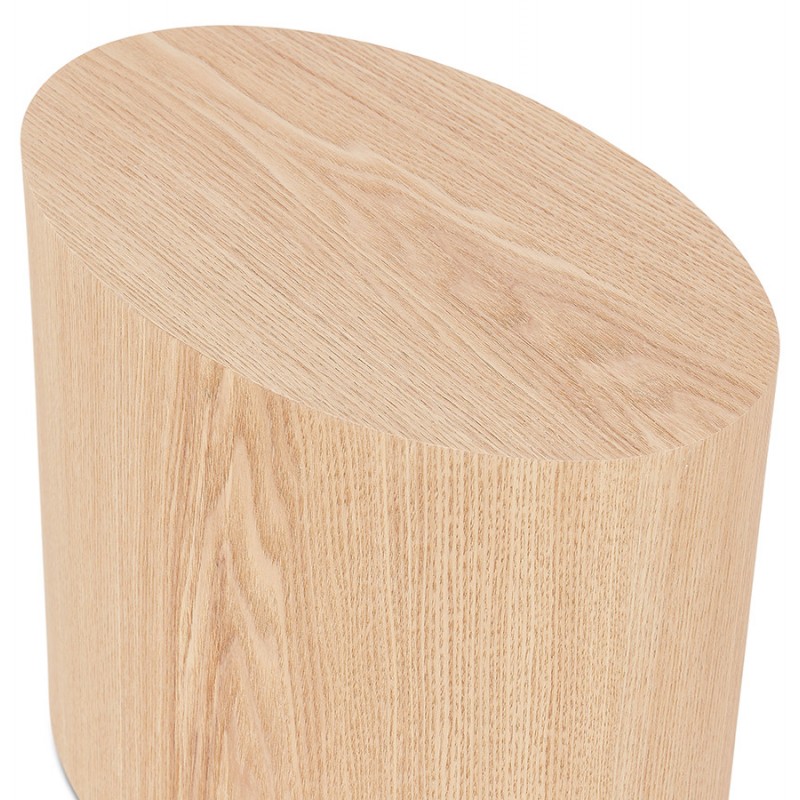 Juego de 2 mesas laterales de diseño de madera RUSSEL (acabado natural) - image 48406