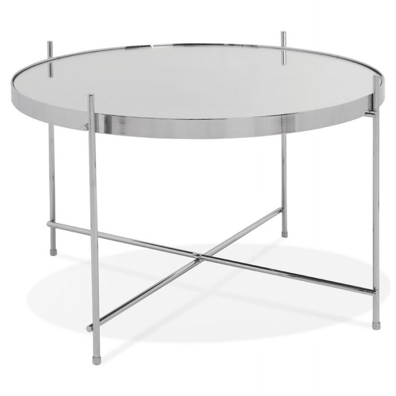 Table basse design, table d'appoint RYANA MEDIUM (chrome) - image 48483