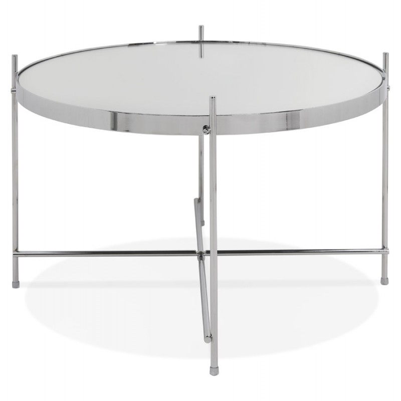 Table basse design, table d'appoint RYANA MEDIUM (chrome) - image 48485