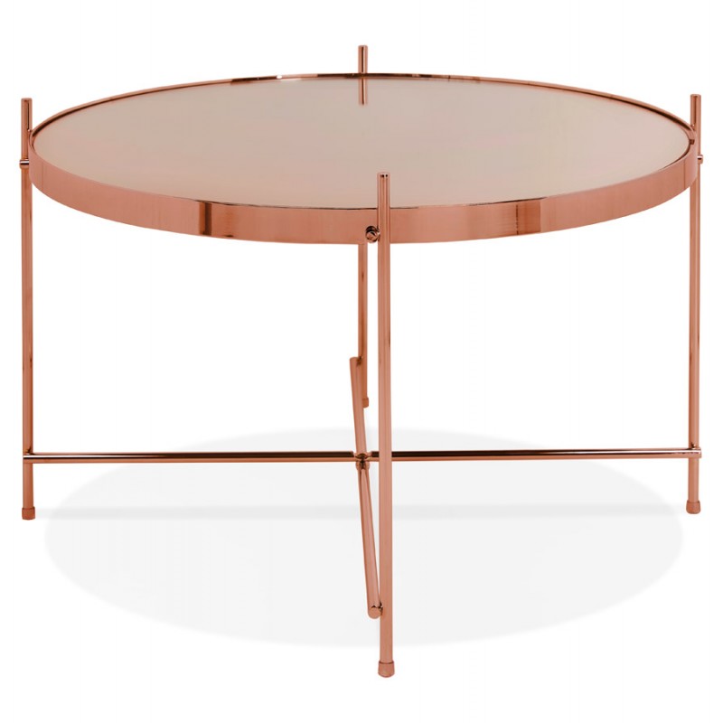 Mesa de centro de diseño, mesa auxiliar RYANA MEDIUM (cobre) - image 48501