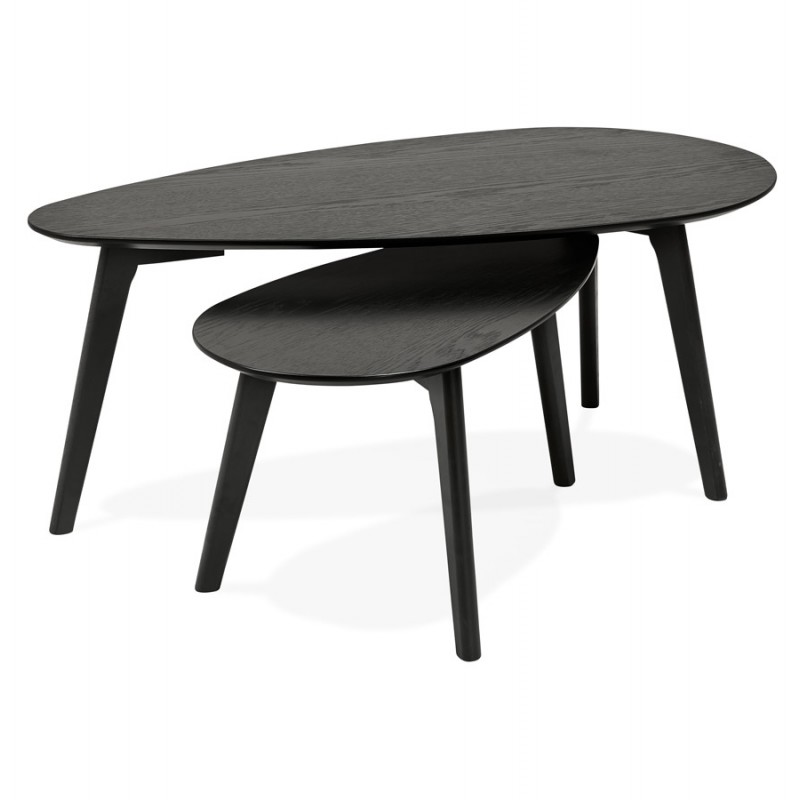 Mesas de diseño de madera ovaladas RAMON (negro) - image 48507