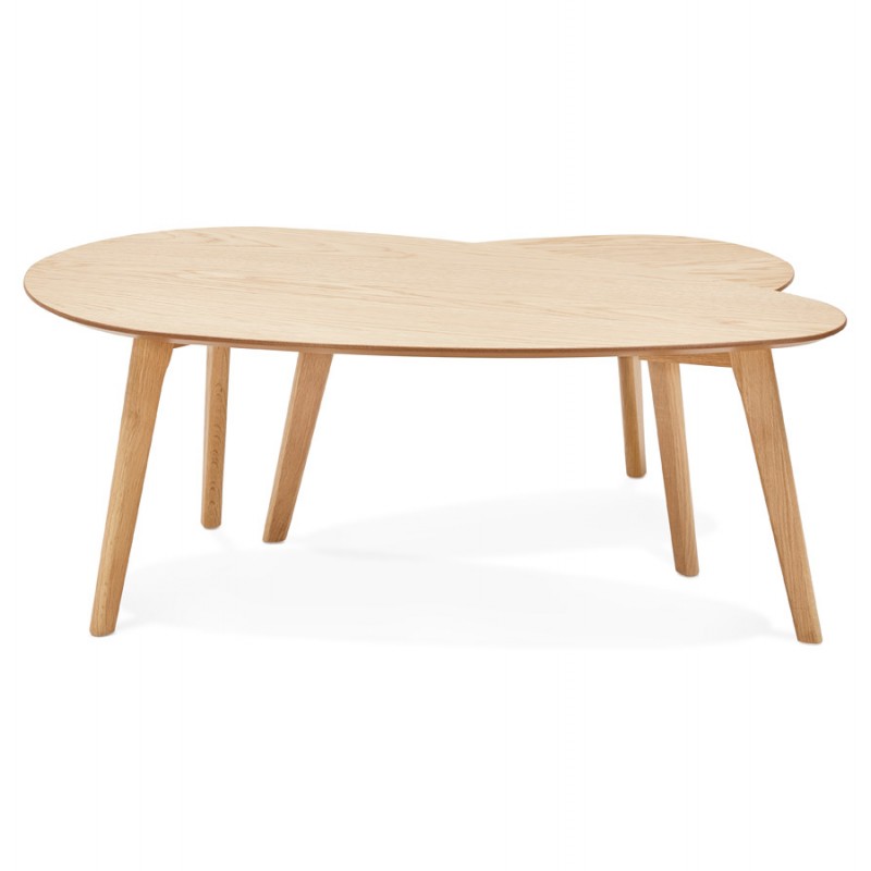 Tables gigognes design ovales en bois RAMON (finition naturelle) - image 48522