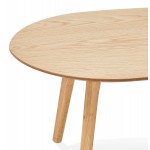 Mesas de diseño de madera ovalada RAMON (acabado natural)