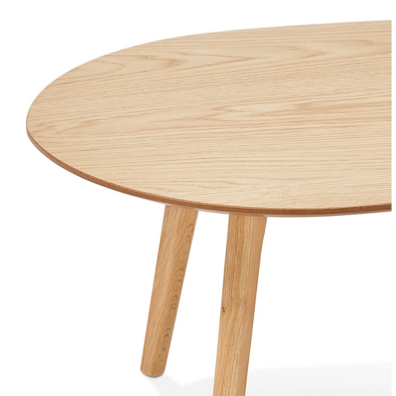 Mesas de diseño de madera ovalada RAMON (acabado natural) - image 48523