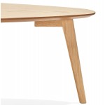 RAMON oval wooden design tables (natural finish)