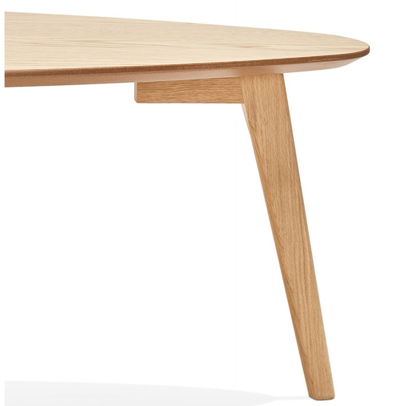 Mesas de diseño de madera ovalada RAMON (acabado natural) - image 48524