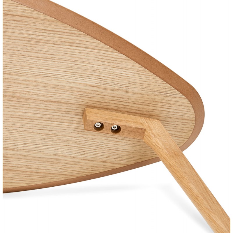 Mesas de diseño de madera ovalada RAMON (acabado natural) - image 48525