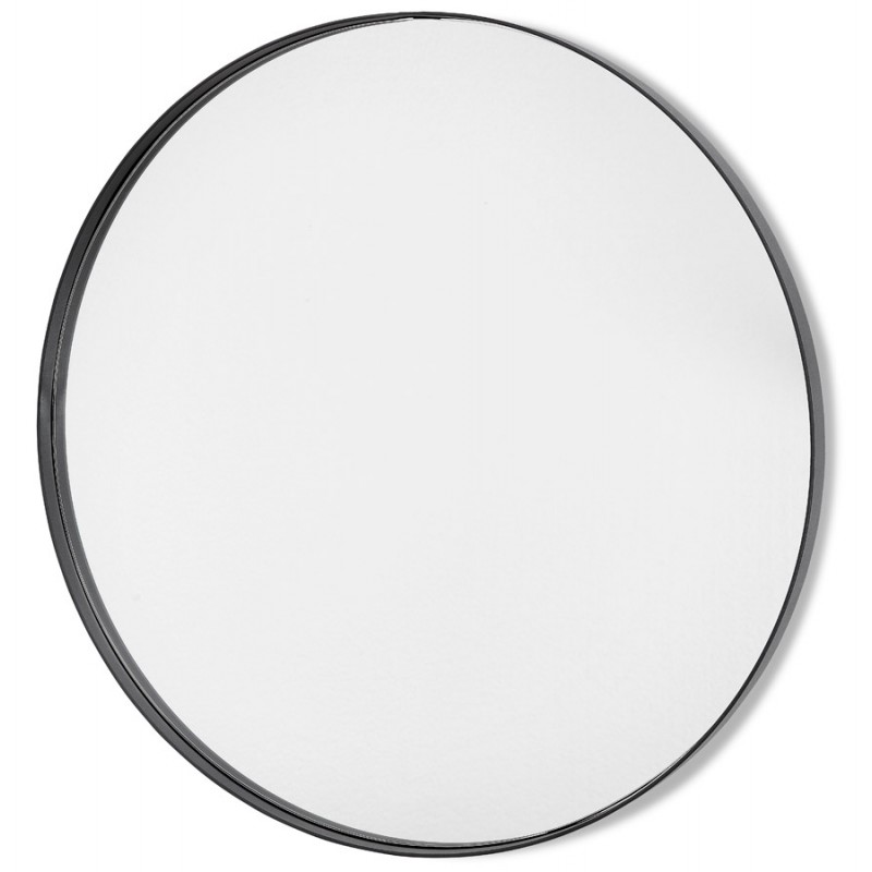 Espejo de diseño redondo metálico (60,5 cm) PRISKA (negro) - image 48598