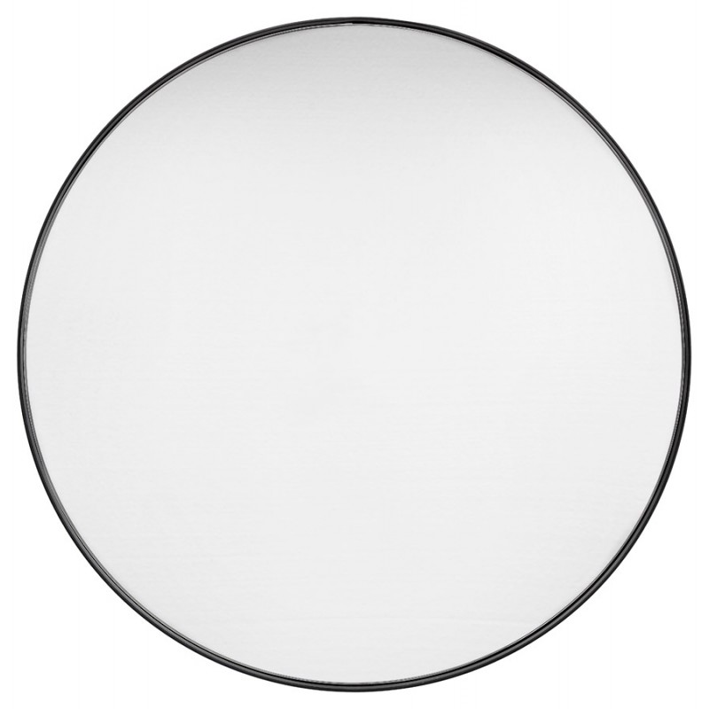 Espejo de diseño redondo metálico (60,5 cm) PRISKA (negro) - image 48599