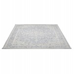 Tapis bohème rectangulaire - 160x230 cm - en laine  SHANON (gris clair)