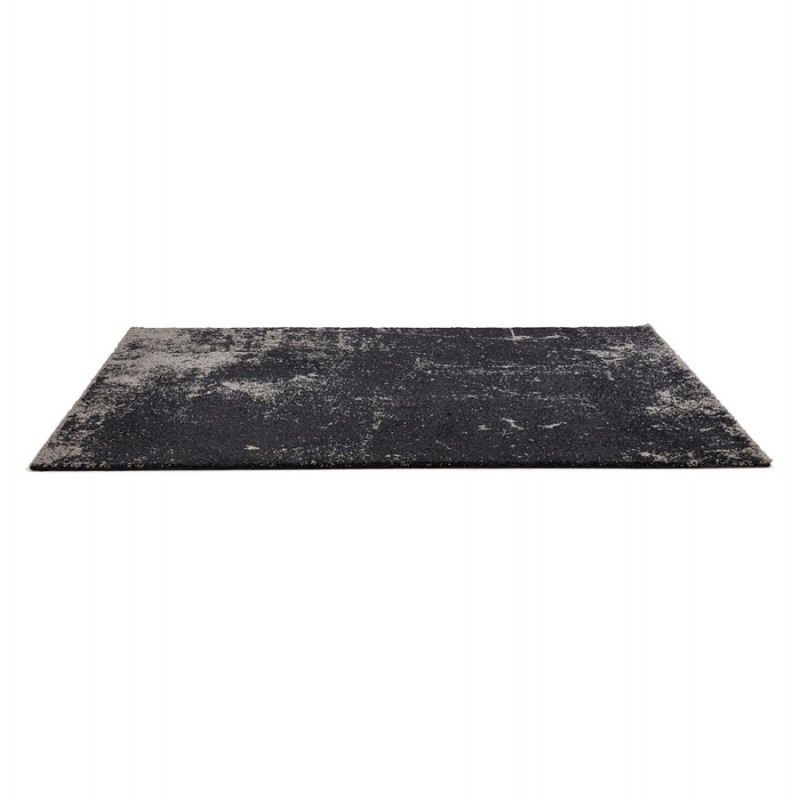 Alfombra de diseño rectangular - 160x230 cm - TAMAR (negro, gris) - image 48656