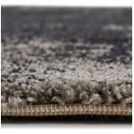 Rectangular design carpet - 160x230 cm - TAMAR (black, grey)