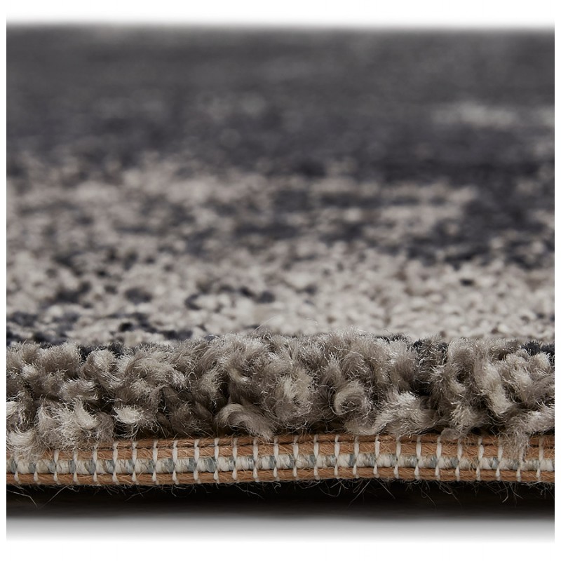 Rectangular design carpet - 160x230 cm - TAMAR (black, grey) - image 48659