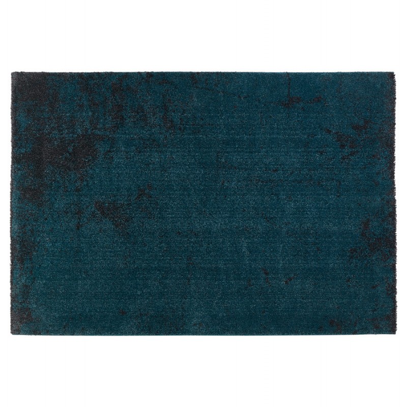 Rechteckiger Designteppich - 160x230 cm - YLONA (blau, schwarz)